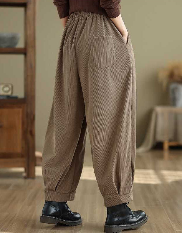 High Waist Loose Casual Women’s Corduroy Pants
