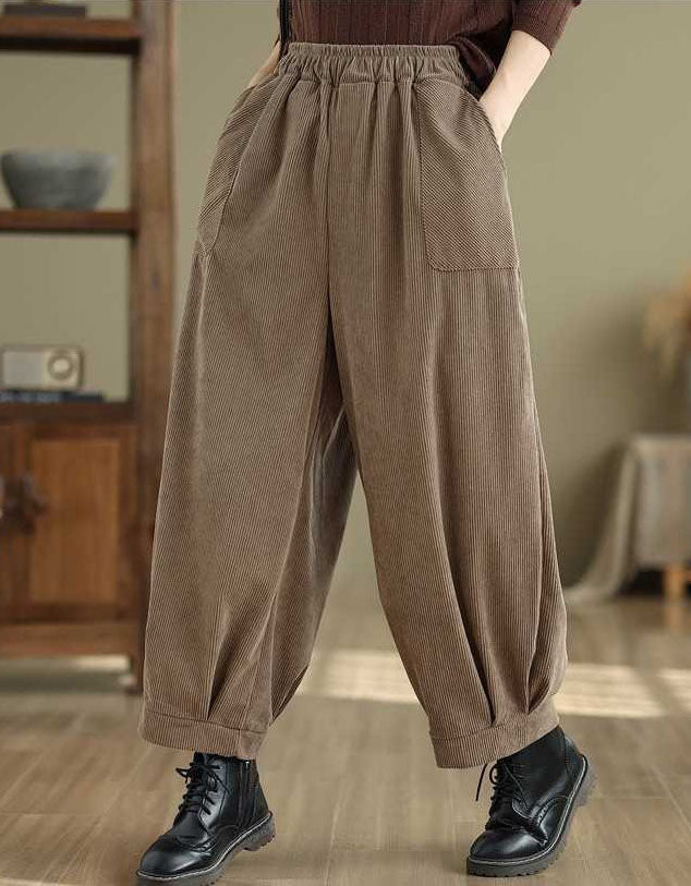 High Waist Loose Casual Women’s Corduroy Pants