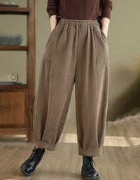 High Waist Loose Casual Women’s Corduroy Pants