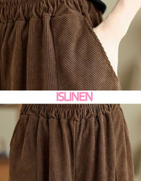 High Waist Loose Casual Women’s Corduroy Pants