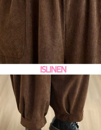 High Waist Loose Casual Women’s Corduroy Pants