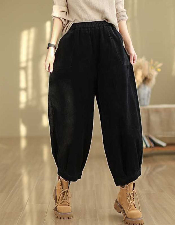 High Waist Loose Casual Women’s Corduroy Pants