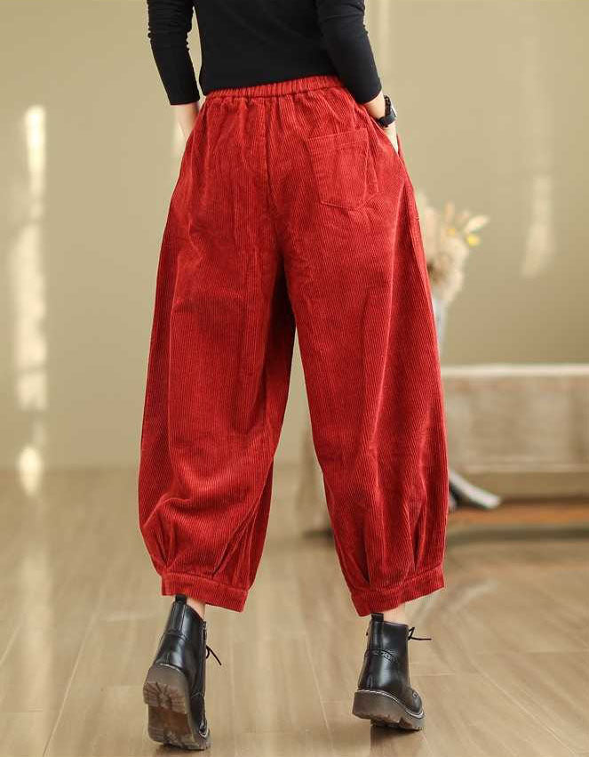 High Waist Loose Casual Women’s Corduroy Pants