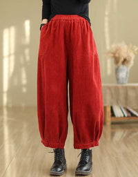 High Waist Loose Casual Women’s Corduroy Pants