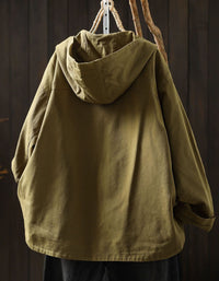 Women's Lightweight Casual Jacket – Hooded Zip Up Jacket with Pockets