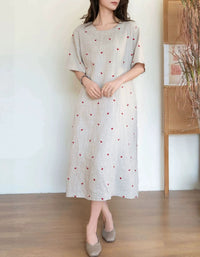 Women’s Casual Linen Summer Midi Dress