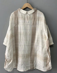 Women’s Oversized Black Plaid Shirt
