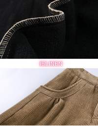 Women's Oversized Casual Button Leg Corduroy Lantern Pants