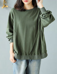 Women’s Oversized Casual Green Sweatshirt