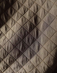 Ivory Oversized Jacket for Women – Diamond Quilted