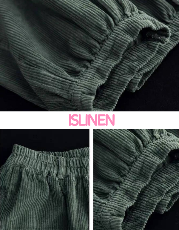Women’s Oversized Relaxed Fit Corduroy Harem Pants
