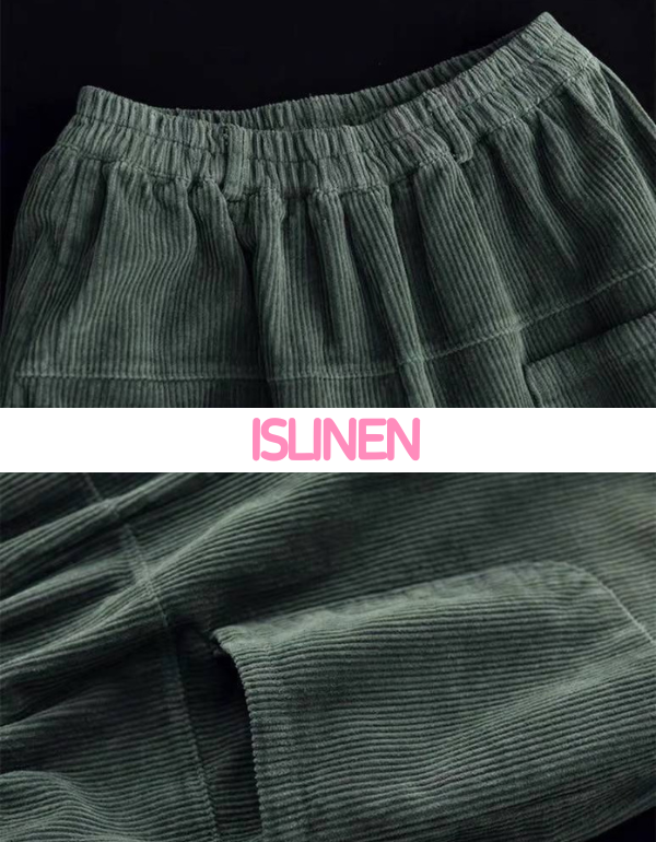 Women’s Oversized Relaxed Fit Corduroy Harem Pants