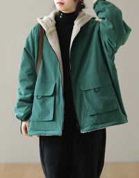 Women’s Oversized Sherpa Lined Hooded Coat