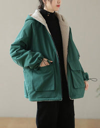 Women’s Oversized Sherpa Lined Hooded Coat