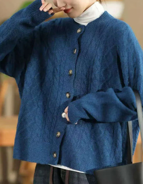 Women’s Oversized Soft Cable Knit Cardigan Sweater - Islinen