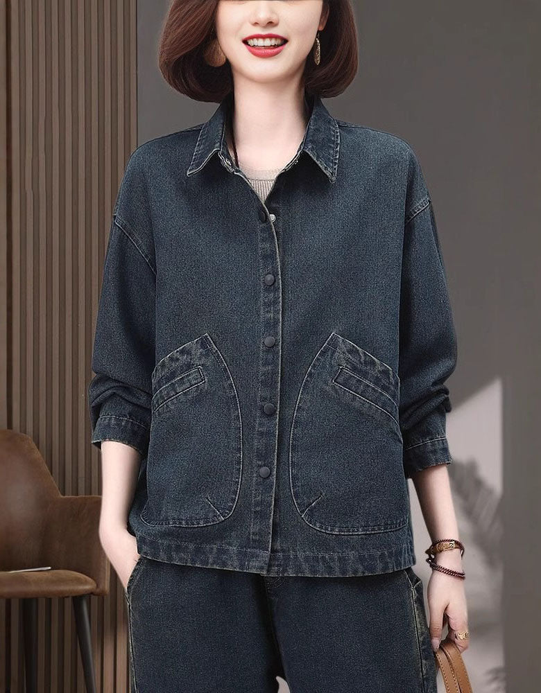 Women’s Oversized Vintage Loose Jean Jacket