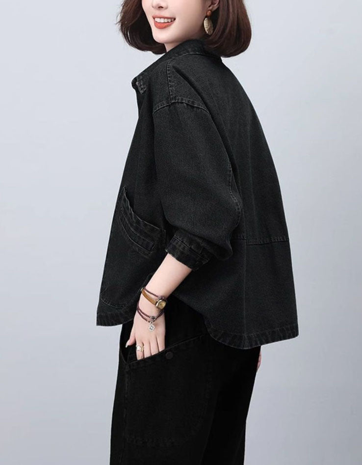 Women’s Oversized Vintage Loose Jean Jacket