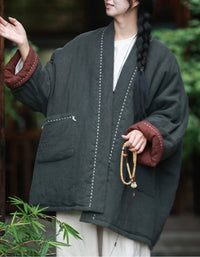 Women’s Winter Oversized Vintage Reversible Cardigan Jacket - Islinen