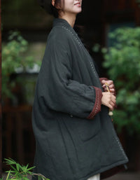Women’s Winter Oversized Vintage Reversible Cardigan Jacket - Islinen