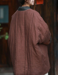 Women’s Winter Oversized Vintage Reversible Cardigan Jacket - Islinen