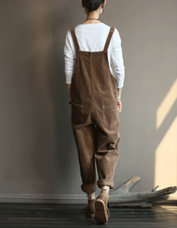 Women’s Relaxed Fit Corduroy Casual Jumpsuit