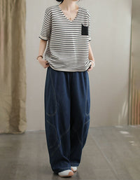 Women’s Retro Casual Loose Fit Straight Leg Jeans