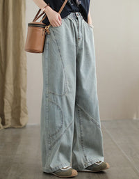 Women’s Retro Casual Loose Fit Straight Leg Jeans
