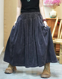 Women's Vintage Wide Leg Corduroy Palazzo Pants