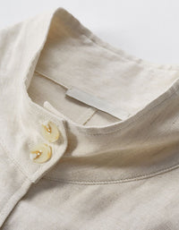 Women's Retro Loose Lightweight Utility Linen Jacket