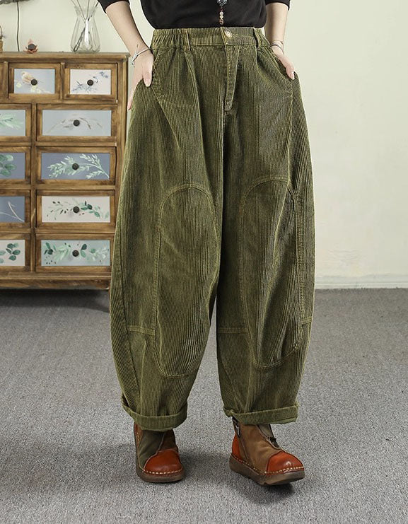 Women's Vintage Comfortable Corduroy Wide Leg Pants