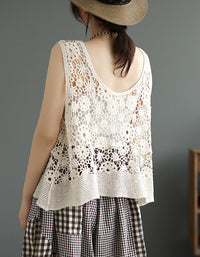 Women’s Vintage Crochet Lace Summer Vest