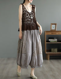 Women’s Vintage Crochet Lace Summer Vest