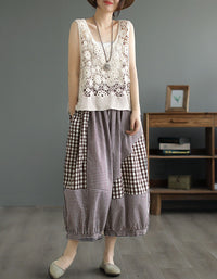 Women’s Vintage Crochet Lace Summer Vest