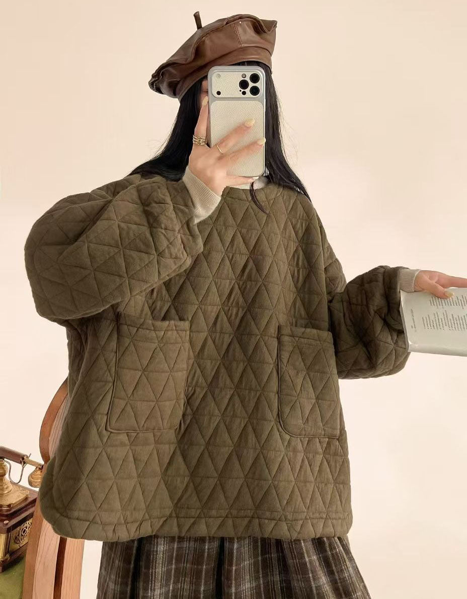 Women's Vintage Casual Quilted Lightweight Jacket