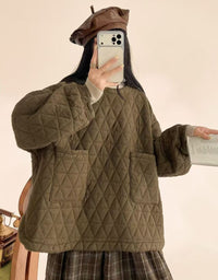 Women's Vintage Casual Quilted Lightweight Jacket