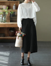 Women’s Vintage Embroidered Long Sleeve Blouse