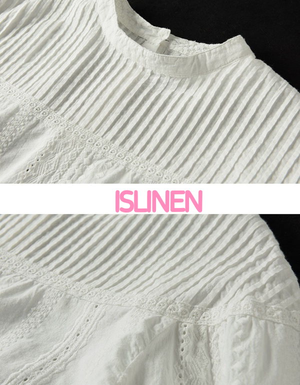 Women’s Vintage Embroidered Long Sleeve Blouse