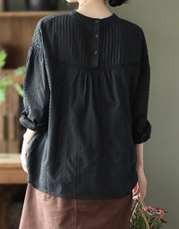 Women’s Vintage Embroidered Long Sleeve Blouse