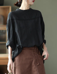 Women’s Vintage Embroidered Long Sleeve Blouse