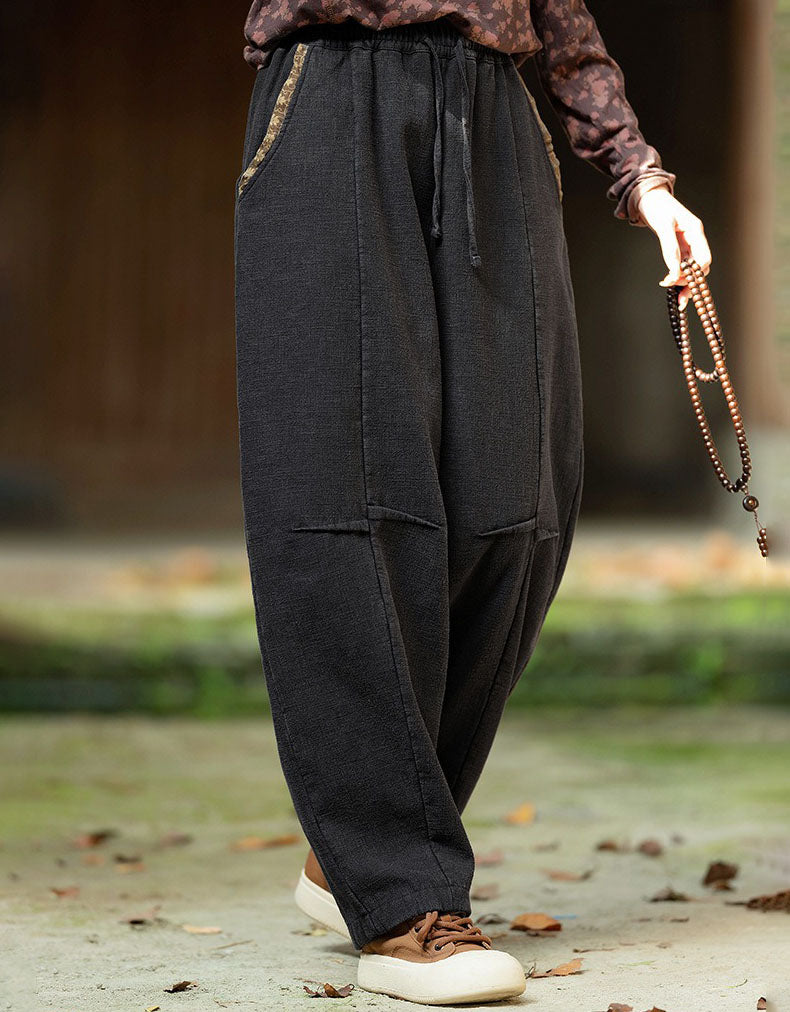 Full-length styling to show the loose silhouette and overall proportions.