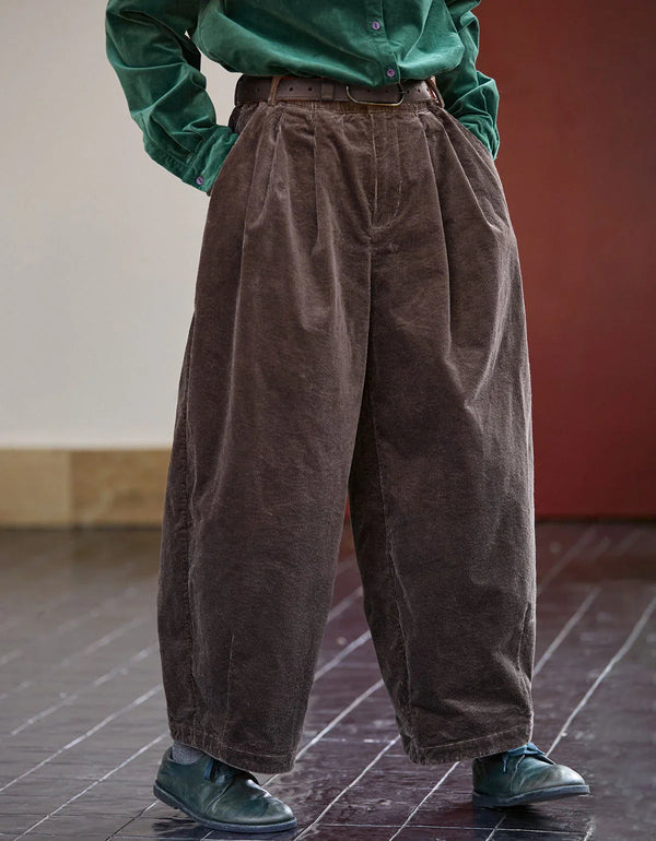 Women’s Autumn Loose Casual Corduroy Trousers - Islinen