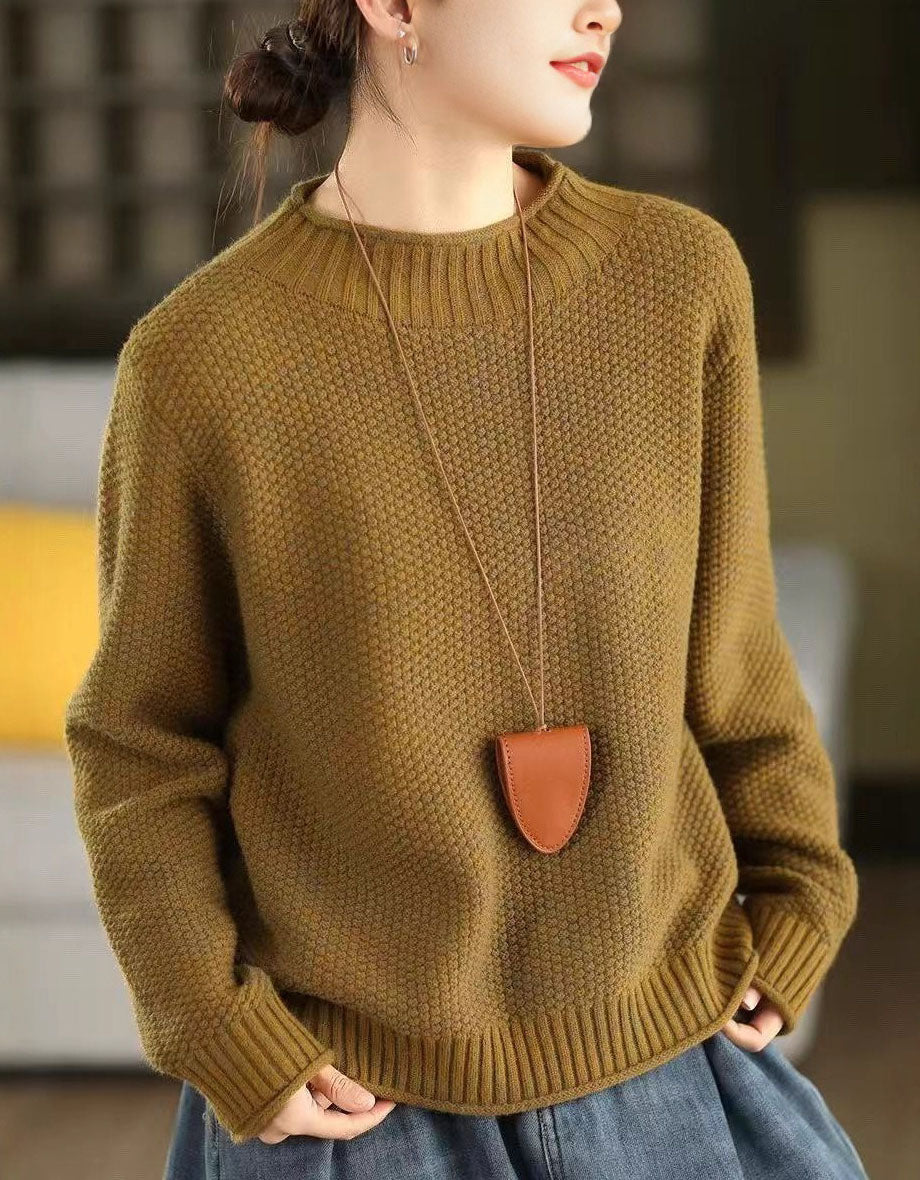 Women’s Winter Casual Crewneck Knit Sweater