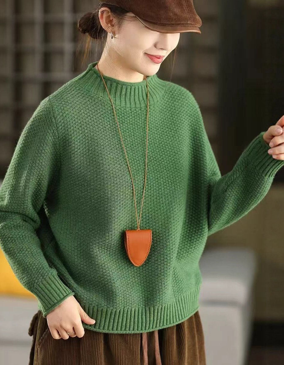 Women’s Winter Casual Crewneck Knit Sweater