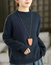 Women’s Winter Casual Crewneck Knit Sweater