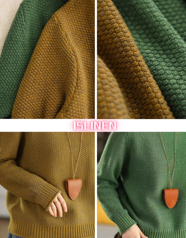 Women’s Winter Casual Crewneck Knit Sweater