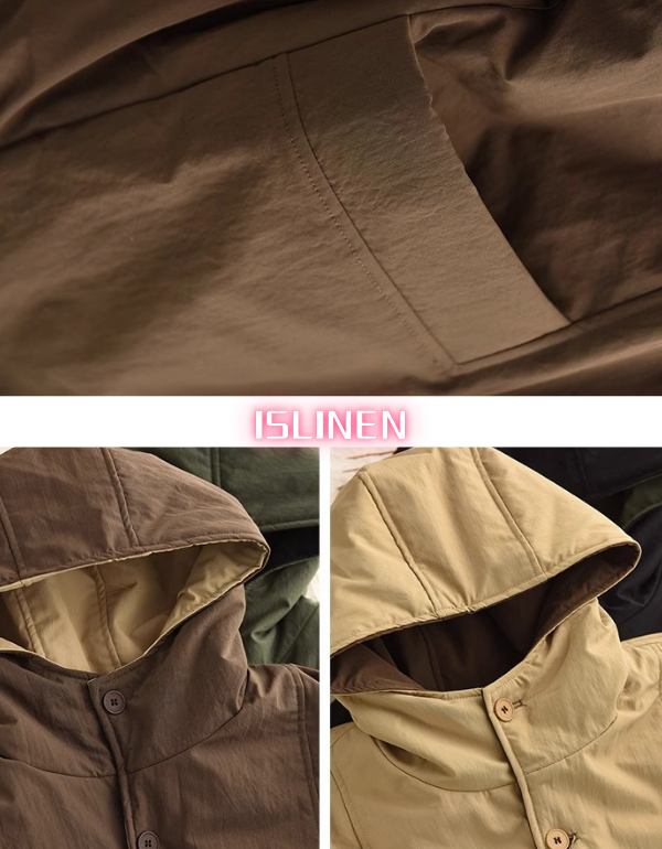 Women's Winter Casual Loose Reversible Hooded Coat