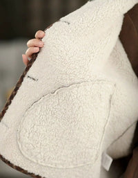 comfortable winter wear women’s plaid jacket with faux fur details