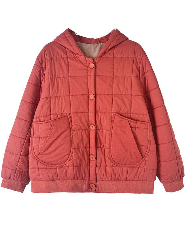 Women’s Winter Comfortable Loose Quilted Hooded Coat