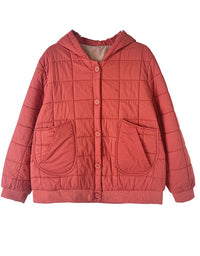 Women’s Winter Comfortable Loose Quilted Hooded Coat