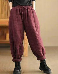 Women’s Winter Comfortable Loose Quilted Pants - Islinen